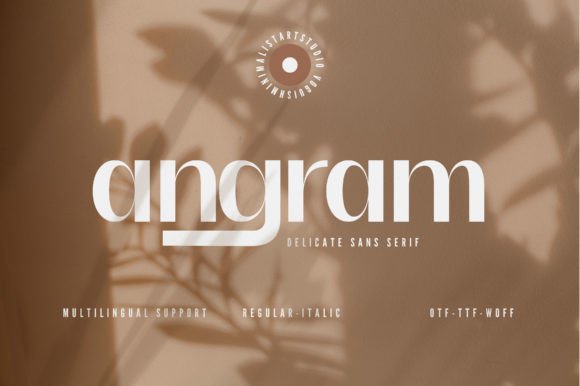 Angram: The Chic Sans Serif Typeface for Luxury Brands