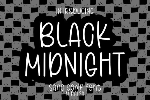 Black Midnight: A Playful Sans Serif Font for Web Design