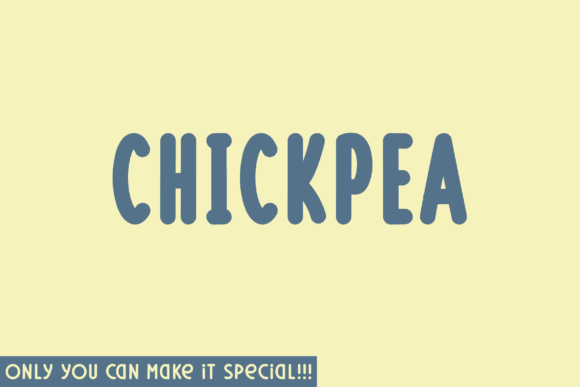 Chickpea: A Natural Sans Serif Font for Makers
