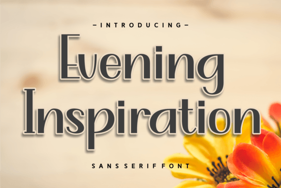 Evening Inspiration: A Refined Typeface for Modern Editors