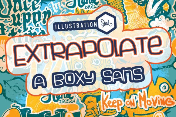 Extrapolate Font for Modern Craft Designs