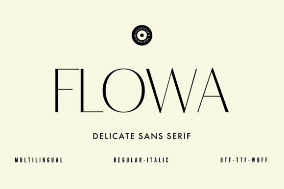 Flowa Typeface for Modern Makers