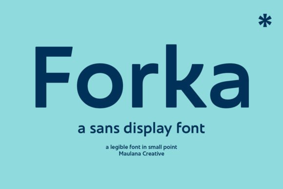 Forka: A Minimal Modern Typeface for Branding