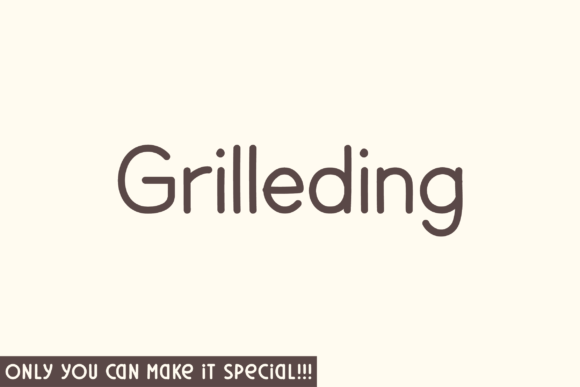 Grilleding Font for Modern Campaign Design