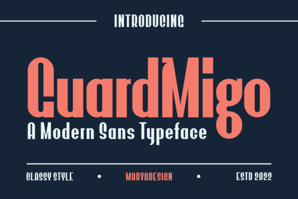 Guardmigo: A Modern Sans Serif Font for Bold Editorial Design