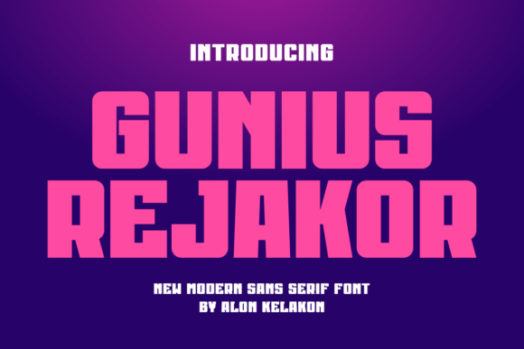 Gunius Rejakor: A Bold Typeface for Digital Design