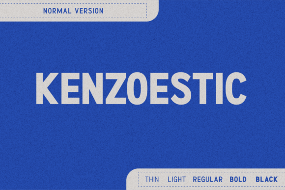 Kenzoestic Typeface for Modern Web Design