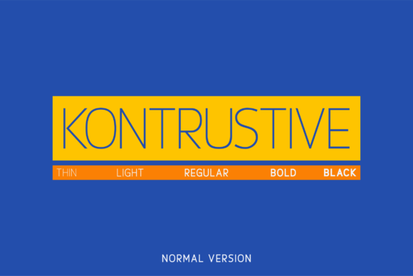 Kontrustive Font: The Ultimate Minimalist Sans Serif