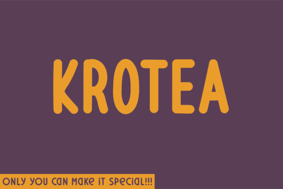 Krotea: A Natural Sans Serif Font for Bold Campaigns