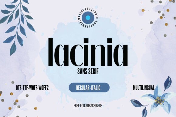 Lacinia Typeface for Elegant Campaign Design