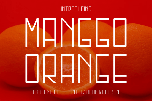 Manggo Orange: A Sweet Sans Serif Font for Branding