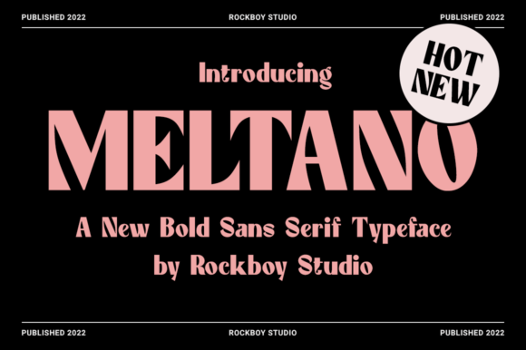 Meltano Font: Bold Sans Serif for Crafters