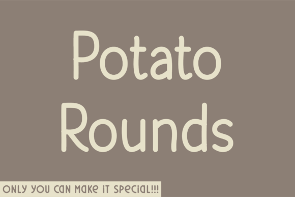 Potato Rounds Font for Modern Branding