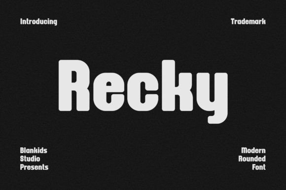 Recky: A Modern Sans Serif Typeface for Editorial Design