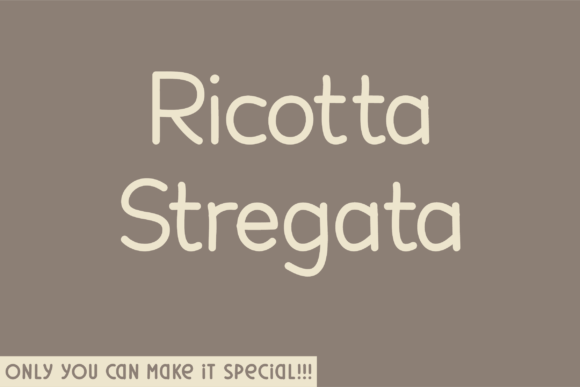 Ricotta Stregata: A Natural Sans Serif Typeface for Editorial Design