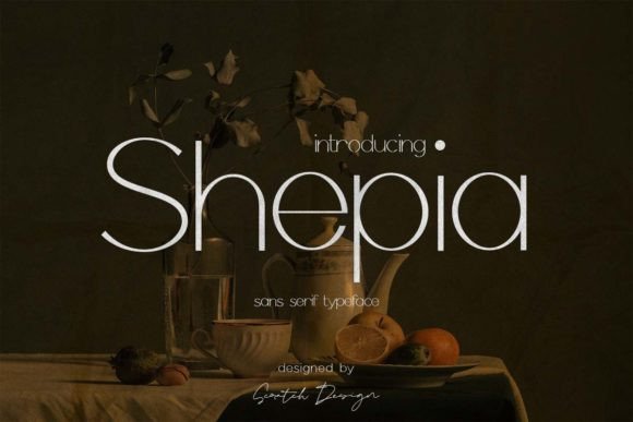 Shepia Font for Modern Business Branding