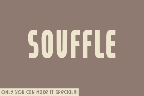 Souffle Typeface for Modern Editorial Design
