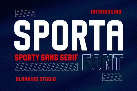 Sporta: Bold Sans Serif Font for Makers